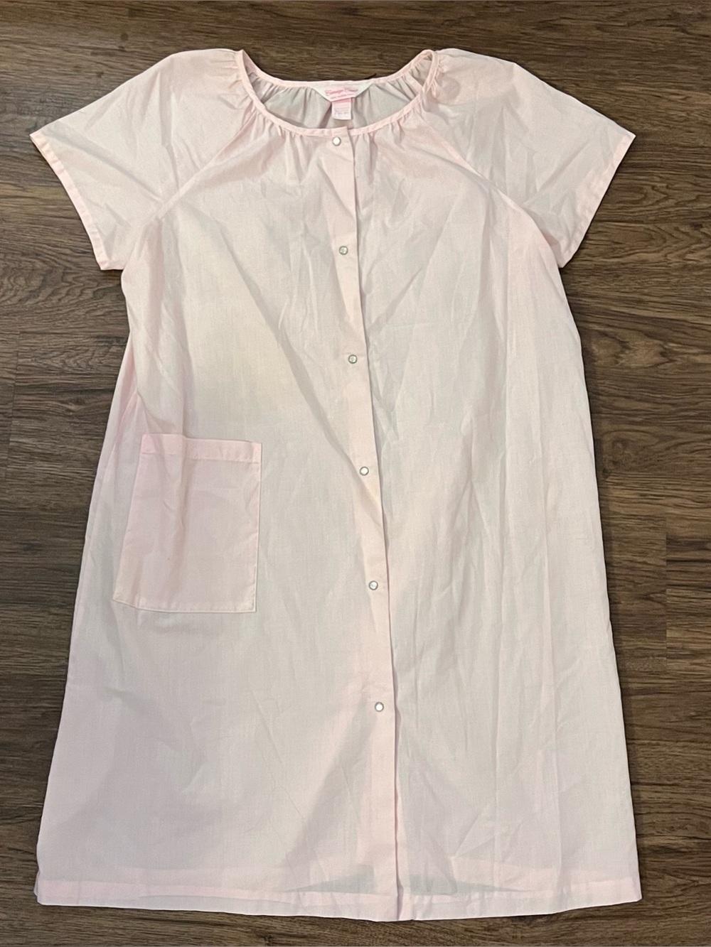 Vintage Carriage Court Pink Housecoat Womens Large